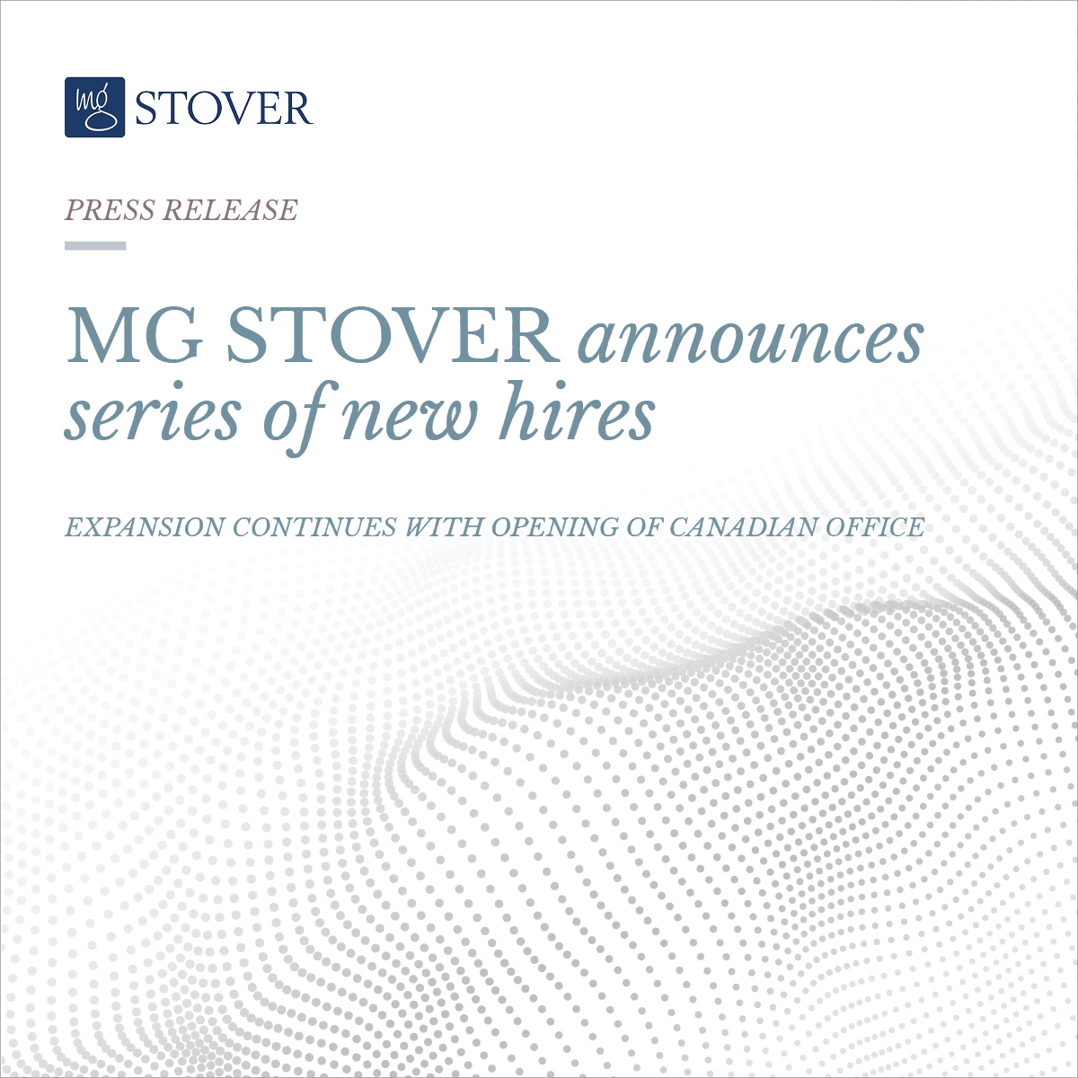 MG Stover announces series of new hires